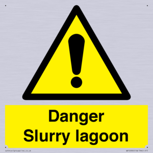 Danger Slurry lagoon